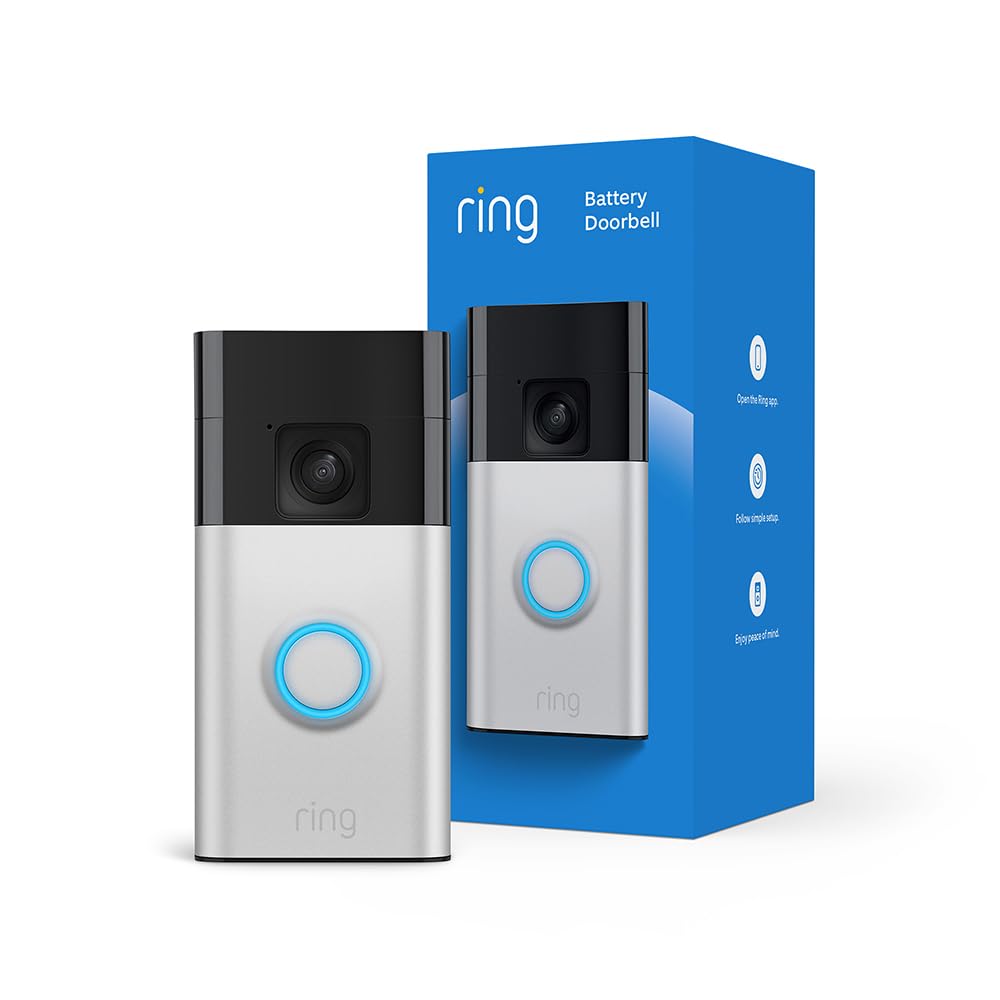 Ring Battery Doorbell (newest model):See, Speak, Secure!