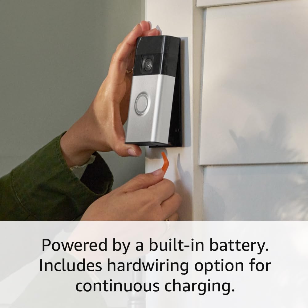 Ring Battery Doorbell (newest model):See, Speak, Secure!